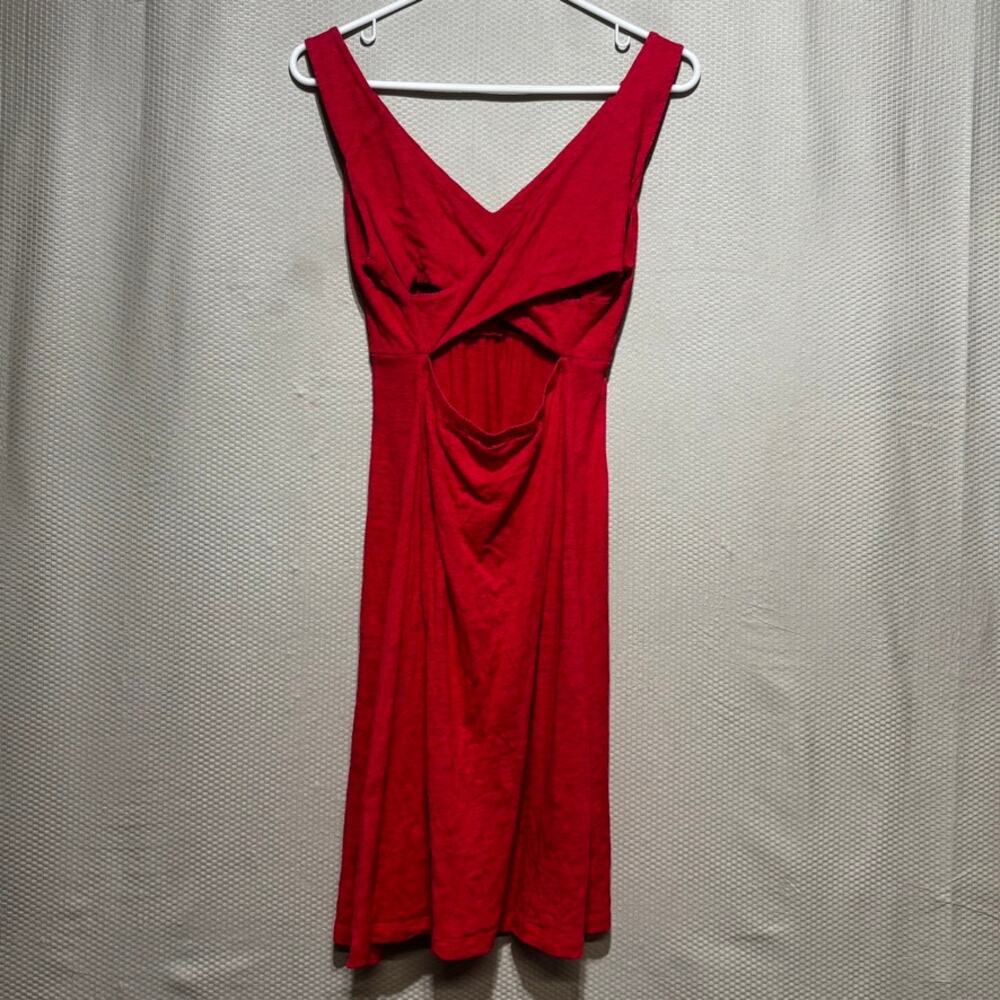 Tommy Bahama Linen Red Embroidered Cross Back Sundress Size XS Sleeveless Resort - Picture 9 of 9